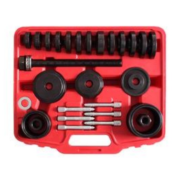 23pc Front Wheel Drive Bearing Press Tool Puller Pulley Removal Adapter Kit 5F